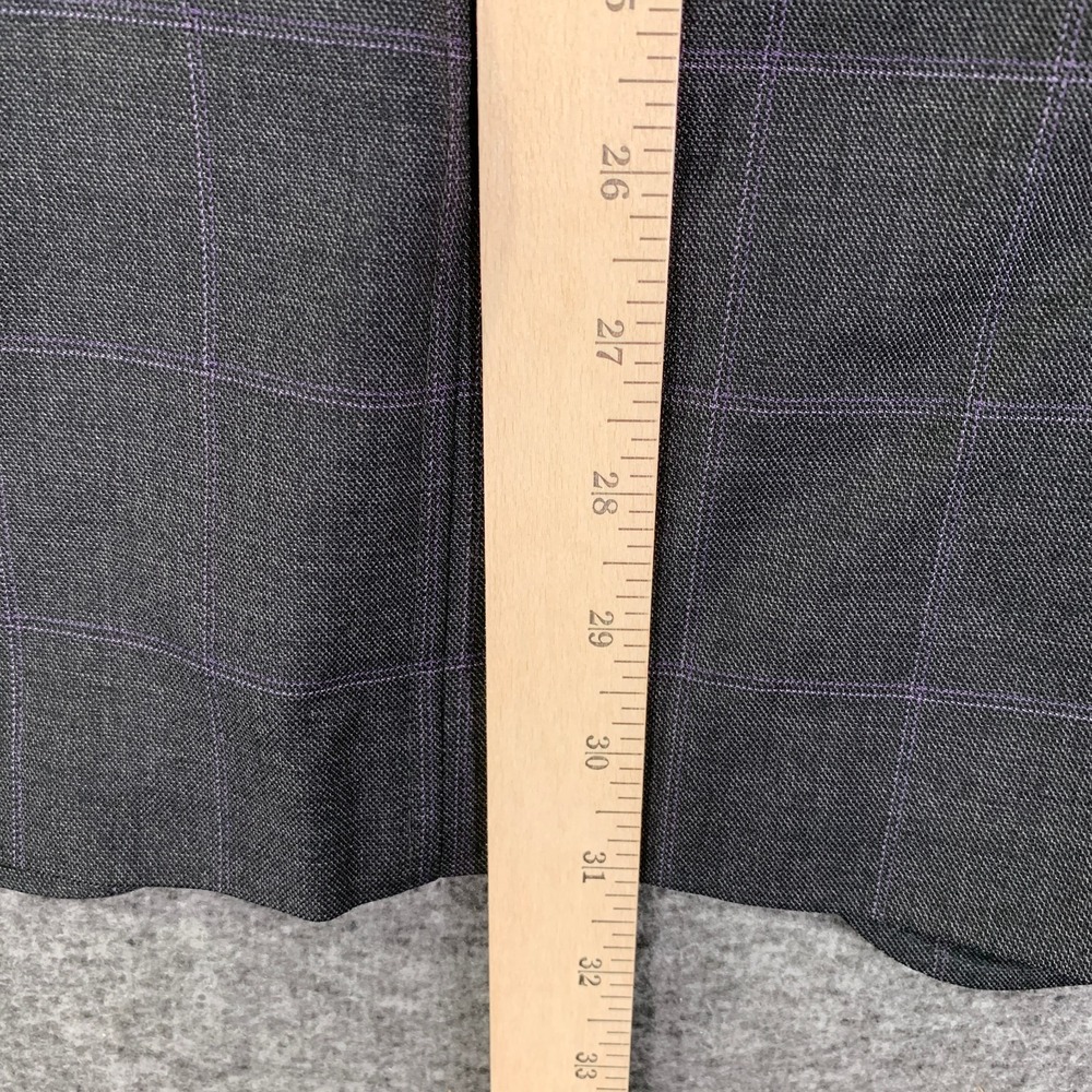 Etro Milano Blazer Jacket Men 44R Gray Windowpane Wool Sport Coat Luxury Modern - Picture 11 of 16